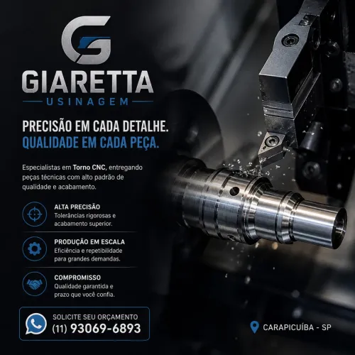 Serviços de usinagem torno CNC 