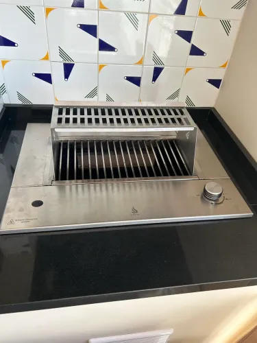 Churrasqueira A Gas De Embutir Dxx201 Slim Dinoxx Grelha Uruguaia Em Inox - Glp