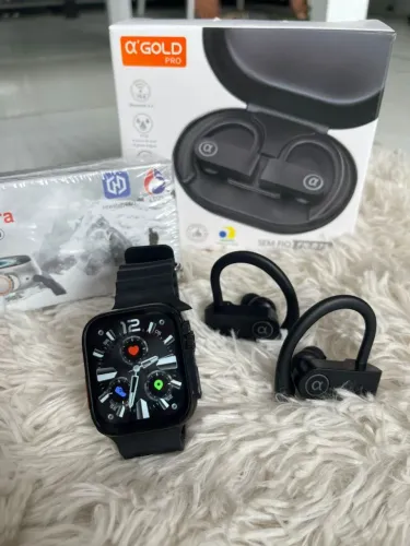 Relógio digital t800 ultra pulseira extra mensagens ligação e audio