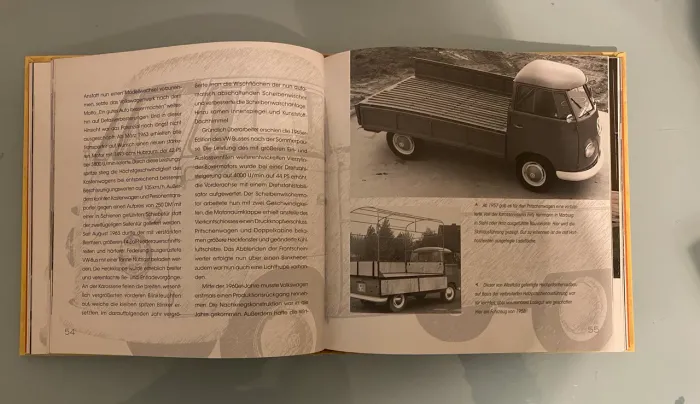 Livro VW Bus alemão raro, história da kombi editora komet capa dura 128 pgs