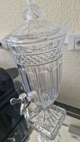 Suqueira De Vidro 5 Litros com Torneira Para Suco Água Saborizada