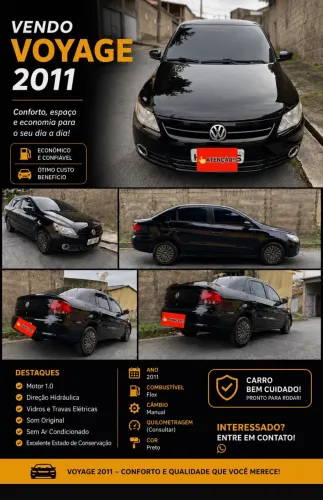 Volkswagen Voyage 1.0/1.0 City MI Total Flex 8V 4P 2011