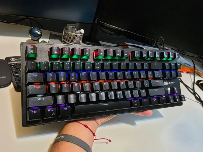 Teclado Gamer Mecânico Profissional Knup Kp-2052 Switch Blue<br>