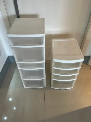 02 gaveteiros grandes plástico roupas, cozinha etc