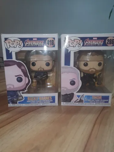Funko Pop Thor Infinity War e Bucky Barnes Infinity War