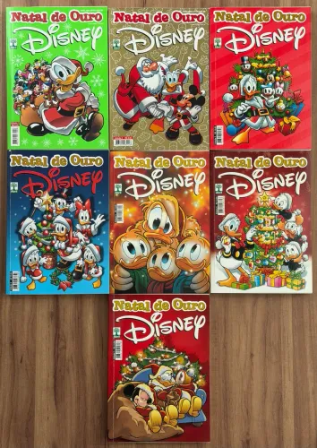 Gibis Natal de Ouro Disney Editora Abril - volumes 1 a 7