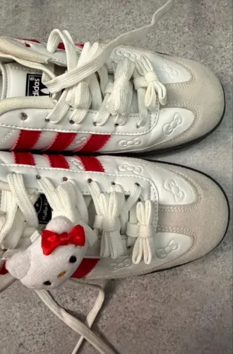 tênis adidas hello kitty gazelle branco 36
