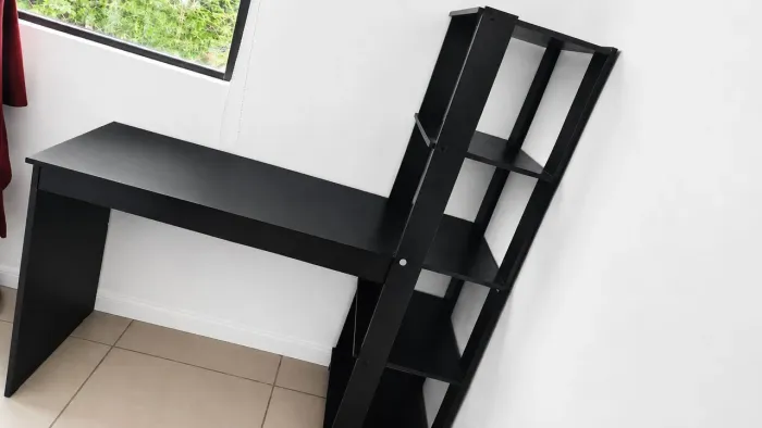 ESCRIVANINHA COM ESTANTE LATERAL