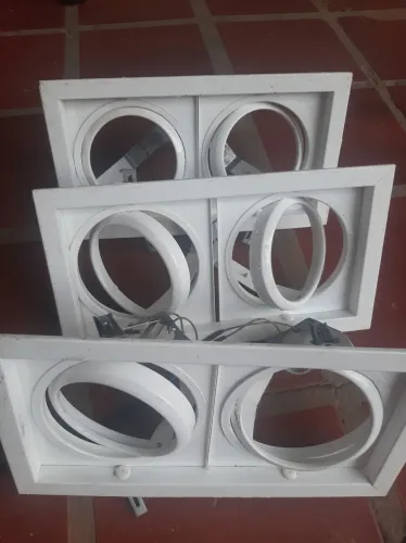 Luminaria de embutir dupla 