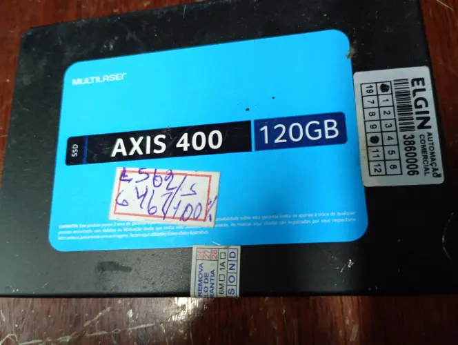 Ssd Axis 120gb Saúde 100% Só Venda