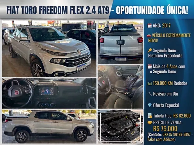 Fiat Toro Freedom 2.4 16V Flex Aut. 2017