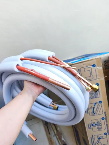 Kit tubulação alumínio ar-condicionado 12.000 BTUs - isolada - nova