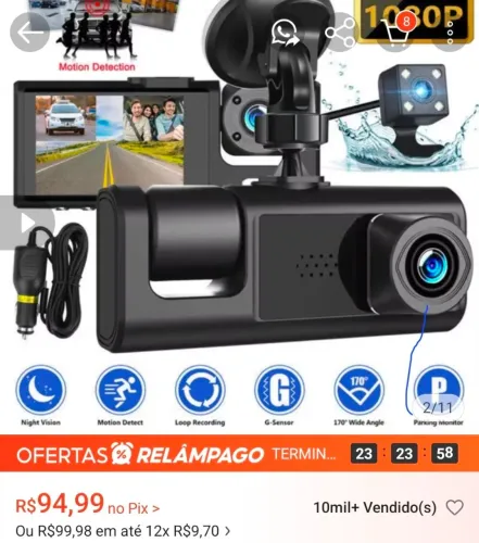 Câmera interna veicular