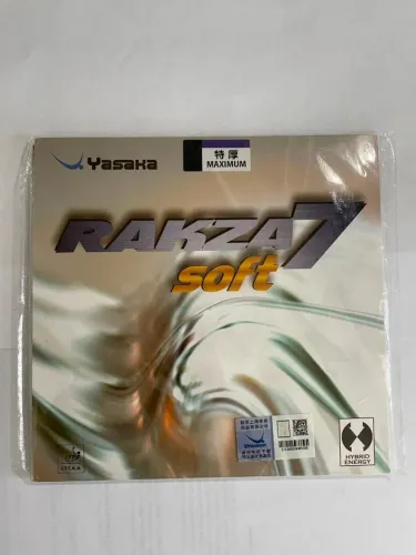 Borracha Tênis de Mesa Yasaka Rakza 7 Soft MAX - PRETA