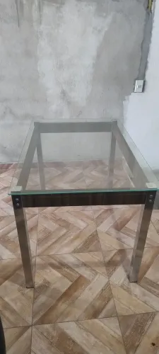 Mesma com tampo de vidro
