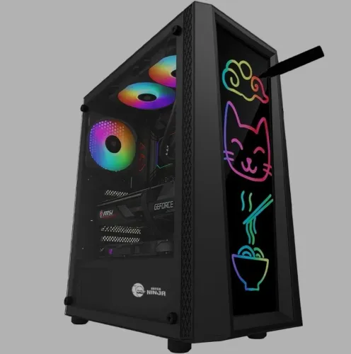 Gabinete Gamer Ninja Eraser - RGB - Mid Tower.