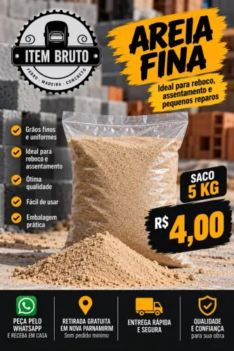Areia fina 5kg