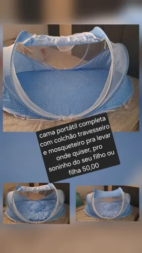 Cama portátil infantil, com conforto e qualidade