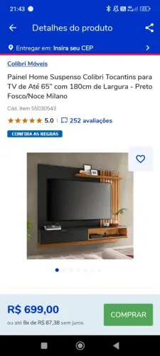 Painel de para tv de até 50 polegadas