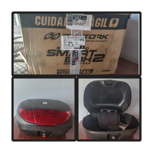 Bagageiro moto grande nova sem uso 