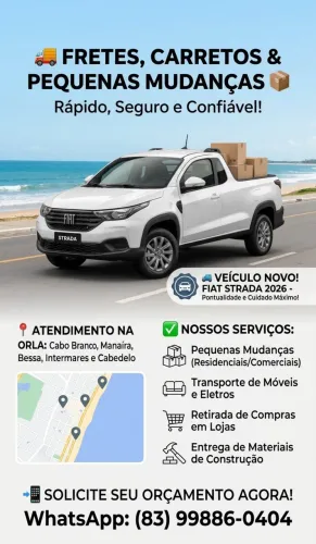 FRETES, CARRETOS E PEQUENAS MUDANÇAS 