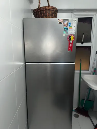 Geladeira Samsung Frost Free Inverter RT38 391L Inox Bivolt