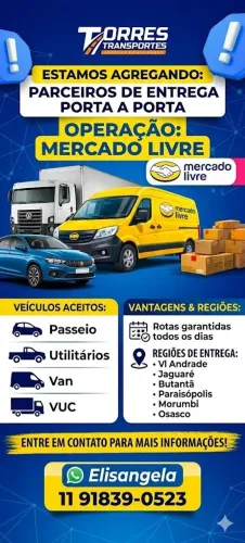 Entrega porta a porta mercado livre 