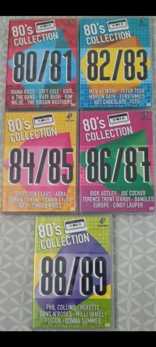 Collection 80's Completo - DVD's 80/81; 82/83; 84/85; 86/87 e 88/89. (Original/Usado)