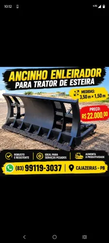Ancinho Enlerador para Trator
