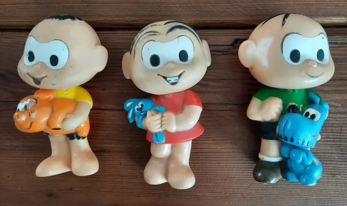 Bonecos vintage da Turma da Mônica