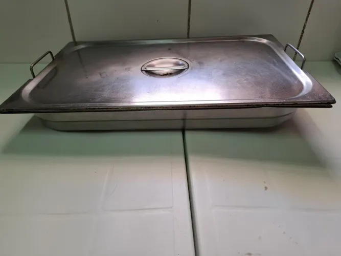 Cuba de inox de 10 c/tampa