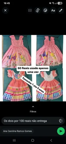 Vestido infantil 