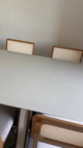 Mesa de jantar 4 cadeiras - em vidro 