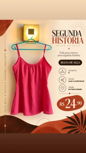 Blusa de alcinha Rosa