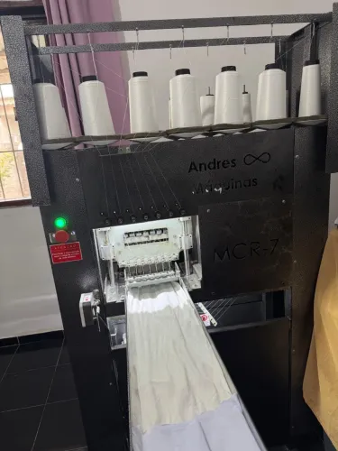 Máquina de costura industrial fabricação trapo