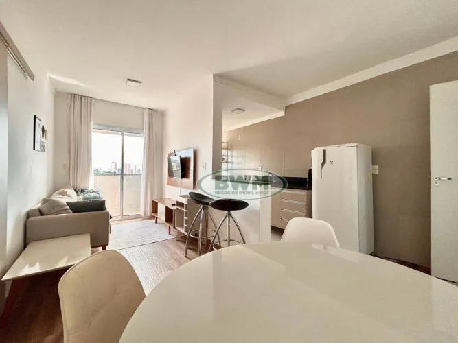 Flat mobiliado para locação no Red Sorocaba  48 m², andar alto e vista livre