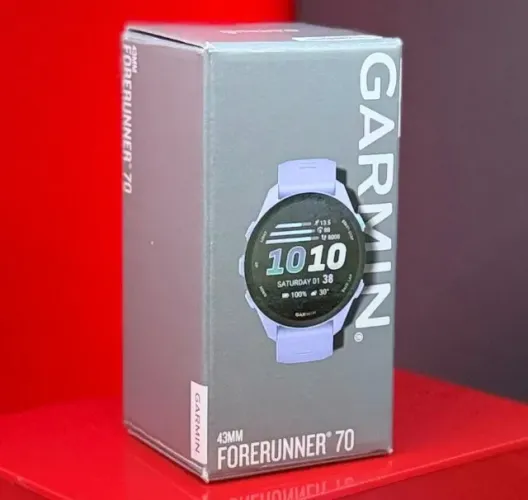 Garmin Relógio Forerunner 70 Amoled 43MM - Cool Lavender - Produto Novo com Garantia