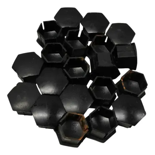 Jogo 20 Capa Porca Roda Peugeot 3008 2020 Preto