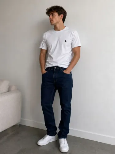 CALÇA JEANS ESCURA MASCULINA- MARFINNO