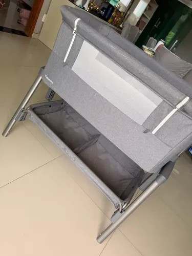 Berço Bebê Co-Leito Colin Galzerano Lado a Lado com Tela