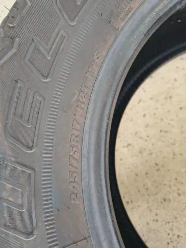 Pneu usado apenas uma vez