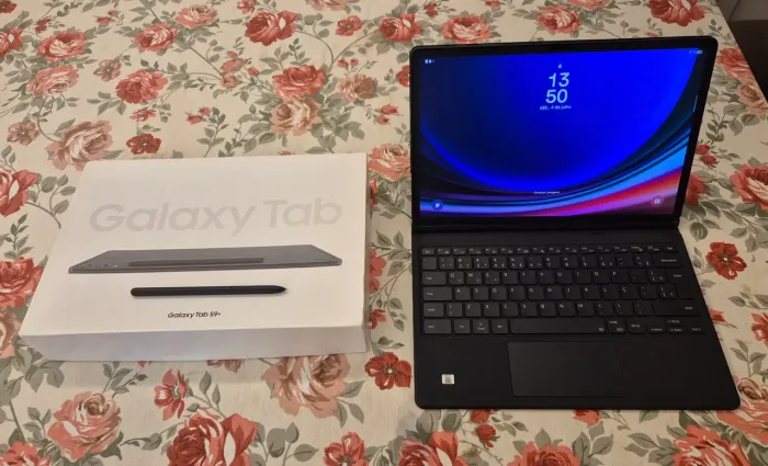 Galaxy Tab S9+ 512GB Wi-Fi + S Pen + Capa Teclado Original + Caixa