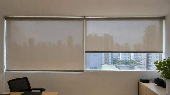 Cortinas Rolô Solar 3% (2 unidades) - Semi Novas 
