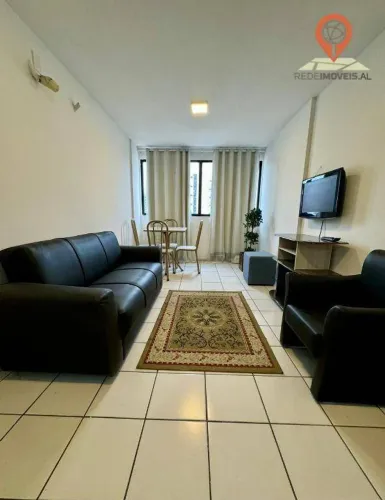 Apartamento com 1 dormitório para alugar, 40 m² por R$ 2.650,00/mês - Jatiúca - Maceió/AL