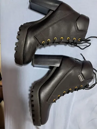 Coturno preto feminino moleca tamanho 38