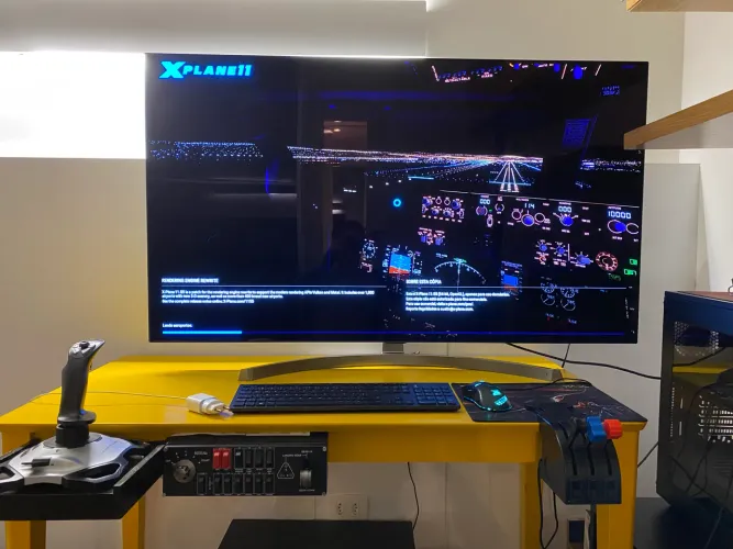 Kit Logitech Flight Simulator Completo Excelente Estado