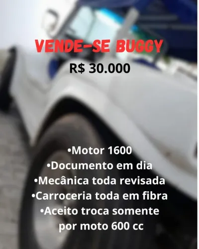 Volkswagen Buggy 1.6 8V Gasolina 2P Manual 1978