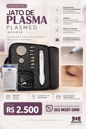 Plasmed Ibramed - Aparelho Jato de Plasma + Ponteiras