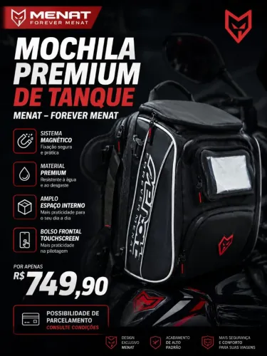 Mochila de Tanque Menat Magnética premium - Alta Qualidade