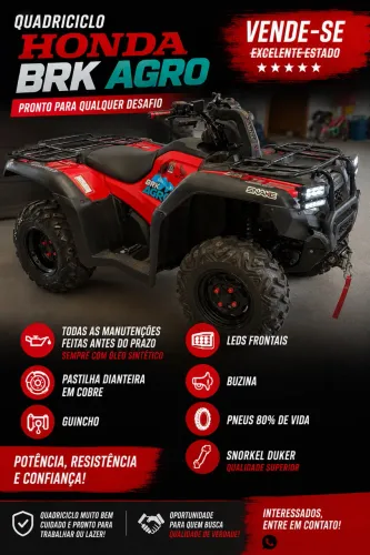 Quadriciclo honda fortrax